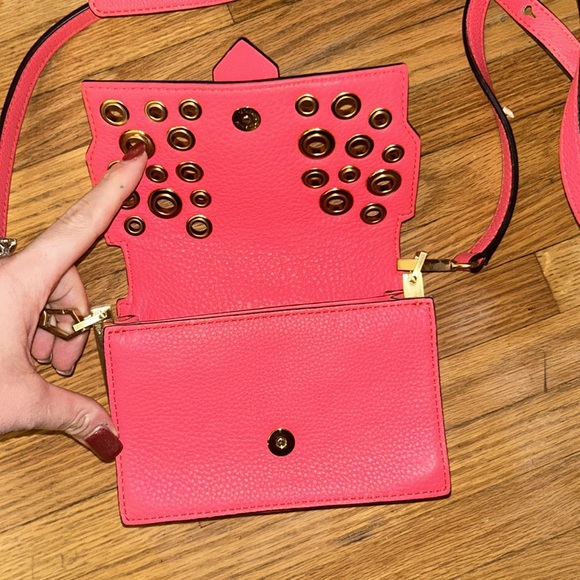 Rebecca Minkoff small pink and gold crossbody LIKE NEW - Picture 2 of 5